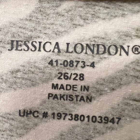 Jessica London Womens top tunic 26-28 3X 4X animal print Long Sleeve NWT - Picture 6 of 9